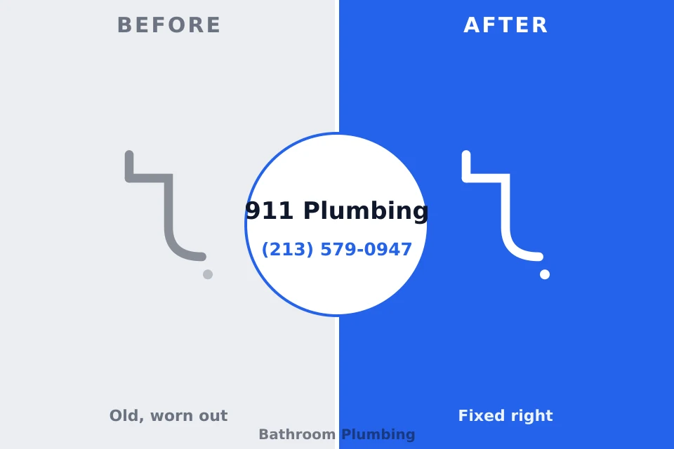 Before and after: plumbing repair Laurel, NE